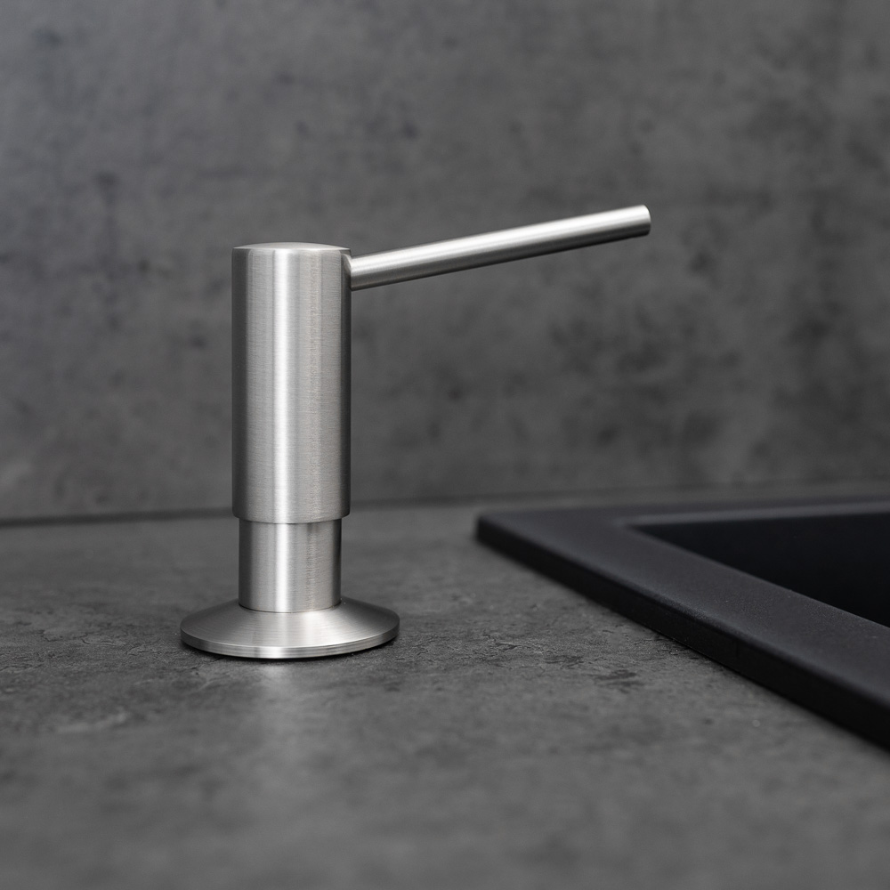 Aquataps Integrated Soap Dispenser for Kitchen Sink Brushed Chrome
