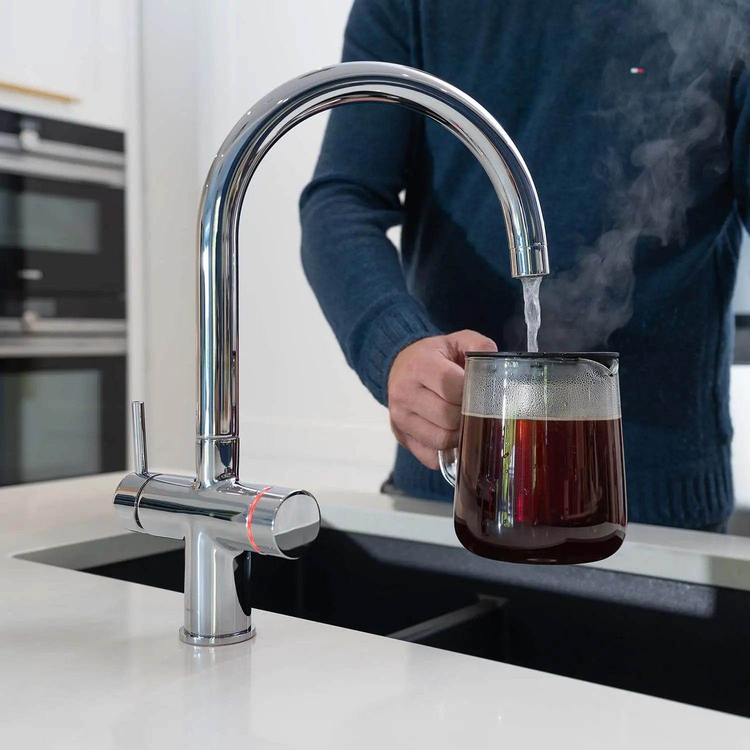 5-In-1 All-In-One Matt Polished Chrome Tap With Hot, Cold, Instant Boiling 100°C, Sparkling, Chilled, &Amp; Ambient Water. With Filtration, It'S A 6-In-1 Solution!