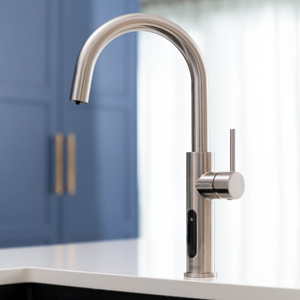4 In 1 Digital Aquatap Classic Brushed Nickel - Supplies Filtered Boiling Ambient And Normal Hot And Cold Water
