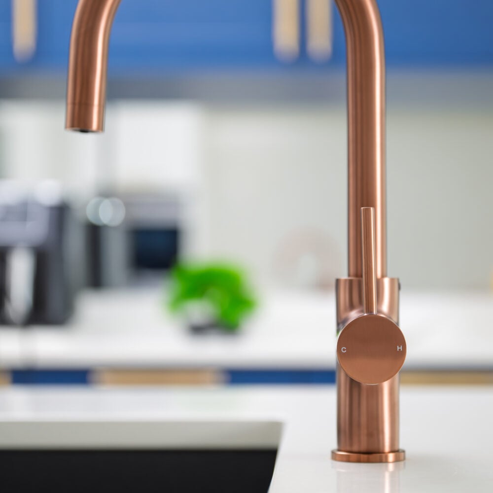 Aquatap Classic | 4 In 1 Instant Boiling Water Tap | C Shape | Brushed Rose Gold - Image 6