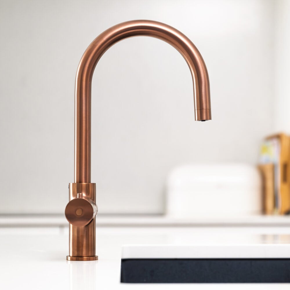 Aquatap Classic | 4 In 1 Instant Boiling Water Tap | C Shape | Brushed Rose Gold - Image 3